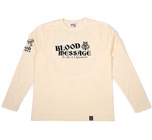 BLLT-1060 OFF-WHITE/BLACK | a |  BLOOD MESSAGE | TVc