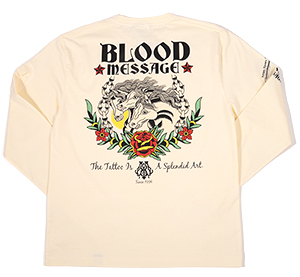 BLLT-1060 OFF-WHITE/BLACK | a |  BLOOD MESSAGE | TVc