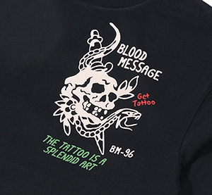 BLLT-1070 BLACK | a |  BLOOD MESSAGE | TVc